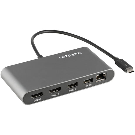 EAN 0065030888042 - StarTech.com TB3DKM2HDL base para portátil y replicador de puertos Alámbrico Gris imagen 4