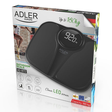 EAN 5903887804189 - Adler AD 8172B báscula de baño Plaza Negro Báscula personal electrónica imagen 8