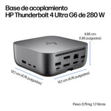 EAN 5715063796368 - HP Thunderbolt 4 Ultra 280W G6 Dock Alámbrico Gris imagen 4