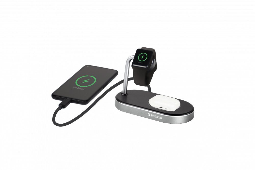 EAN 0023942495567 - Verbatim WCS-02 Universal Negro USB Cargador inalámbrico Carga rápida Interior imagen 1
