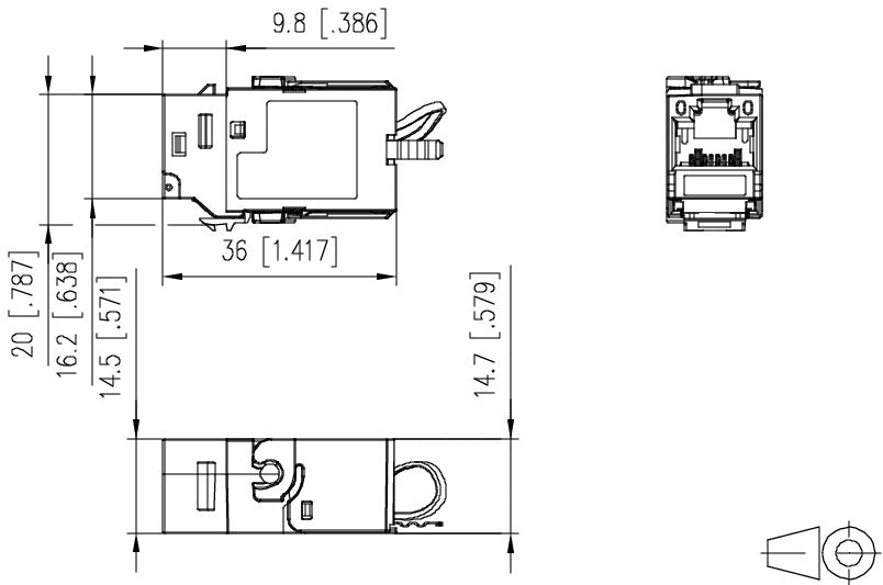 Metz Connect 130b21-Z Conector Plata