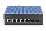 EAN 4016032490197 - Digitus DN-651155 switch Gigabit Ethernet (10/100/1000) Energía sobre Ethernet (PoE) Negro, Azul imagen 2