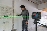 Bosch Professional Láser Combinado A Batería Gcl 12v-50-22 Cg Professional, Láser De Líneas Cruzadas Azul/Negro, Líneas Láser Verdes Y Puntos De Plomada, Incl. Soporte Giratorio Rm 20 0601066s00