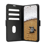 Dbramante1928 Copenhagen Funda Con Tapa Para Teléfono Móvil Cuero De Grano Entero Negro Para Samsung Galaxy A55