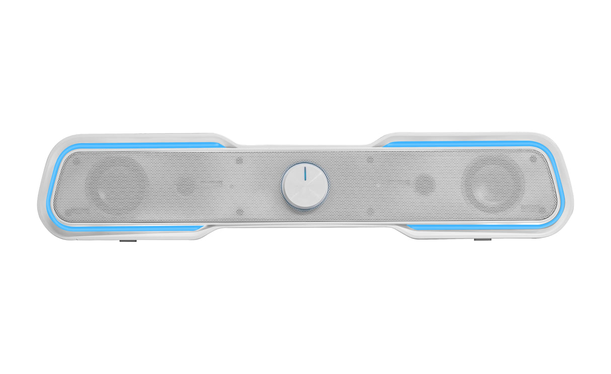 Barra De Sonido Con Bluetooth Mars Gaming Msbx 10w 2.0 Blanca