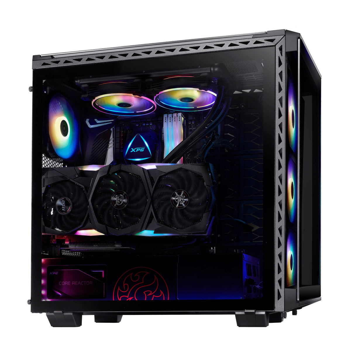 EAN 4710273773032 - XPG BATTLECRUISER Midi Tower Negro, Blanco imagen 4