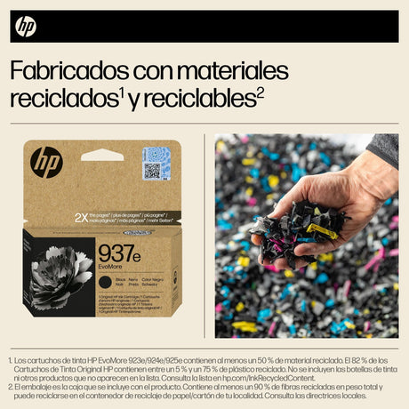 EAN 0196786147715 - HP 937e EvoMore Black Original Ink Cartridge cartucho de tinta 1 pieza(s) Alto rendimiento (XL) Negro imagen 3
