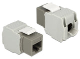 Delock 86342 Conector Rj45 Para Módulo Keystone > Lsa Cat.6 Utp Gris