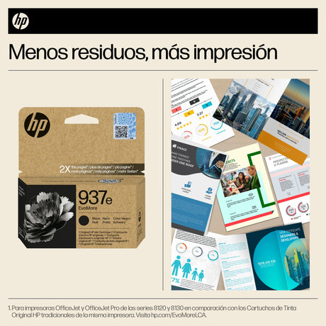 EAN 0196786147715 - HP 937e EvoMore Black Original Ink Cartridge cartucho de tinta 1 pieza(s) Alto rendimiento (XL) Negro imagen 2