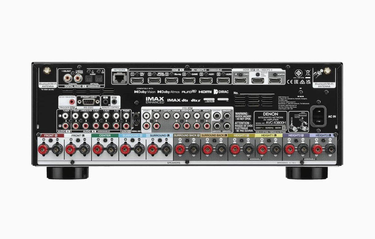Denon Avc-X3800h Black / Receptor Av 9.4ch 1.650w 8k