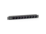Equip Regleta Alimentacion Rack 19 9 Tomas Tomas Din49440 1u - 16a - 3500w Max.Cable 1.8m Negro