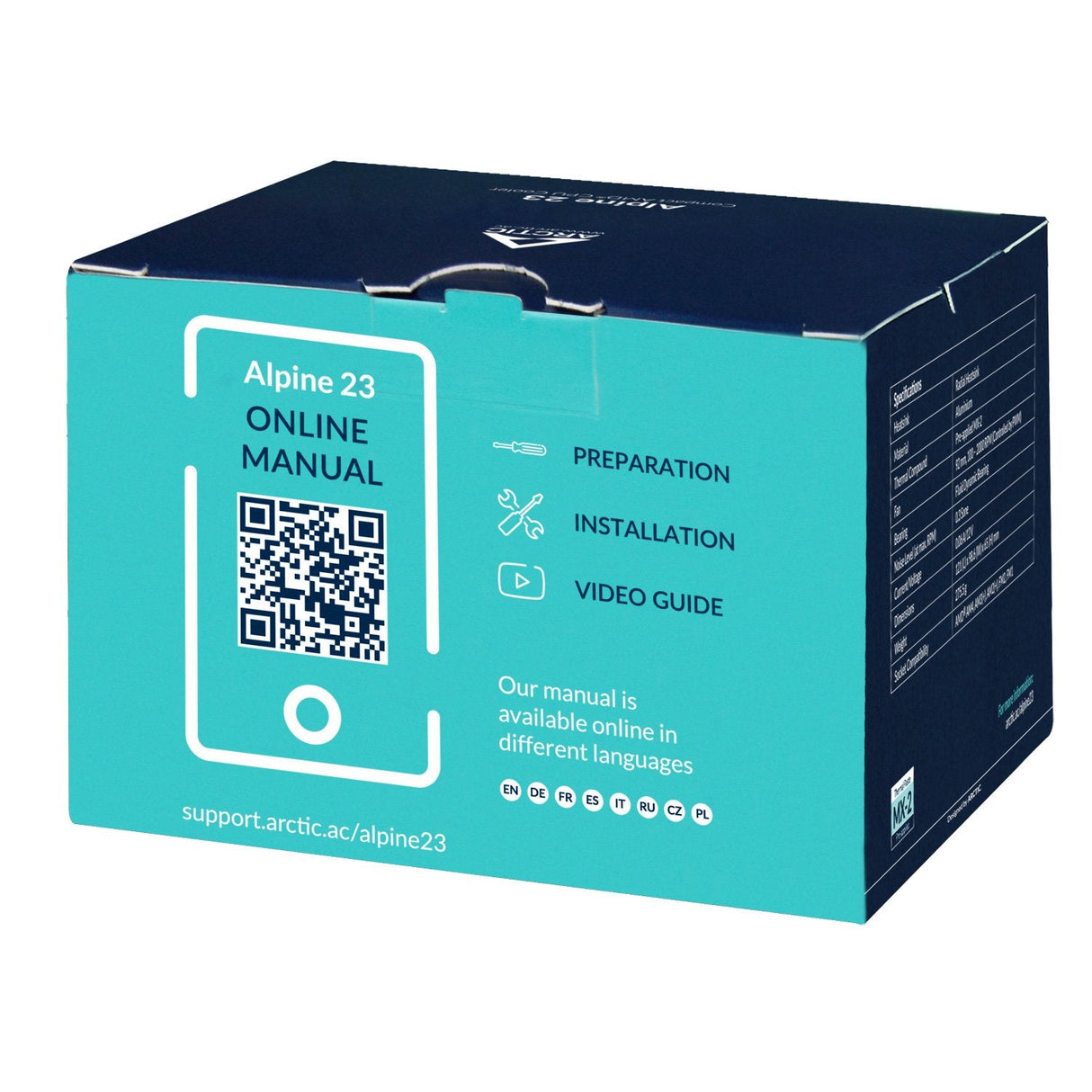 Arctic Alpine 23 Ventilador Cpu Am4 92mm