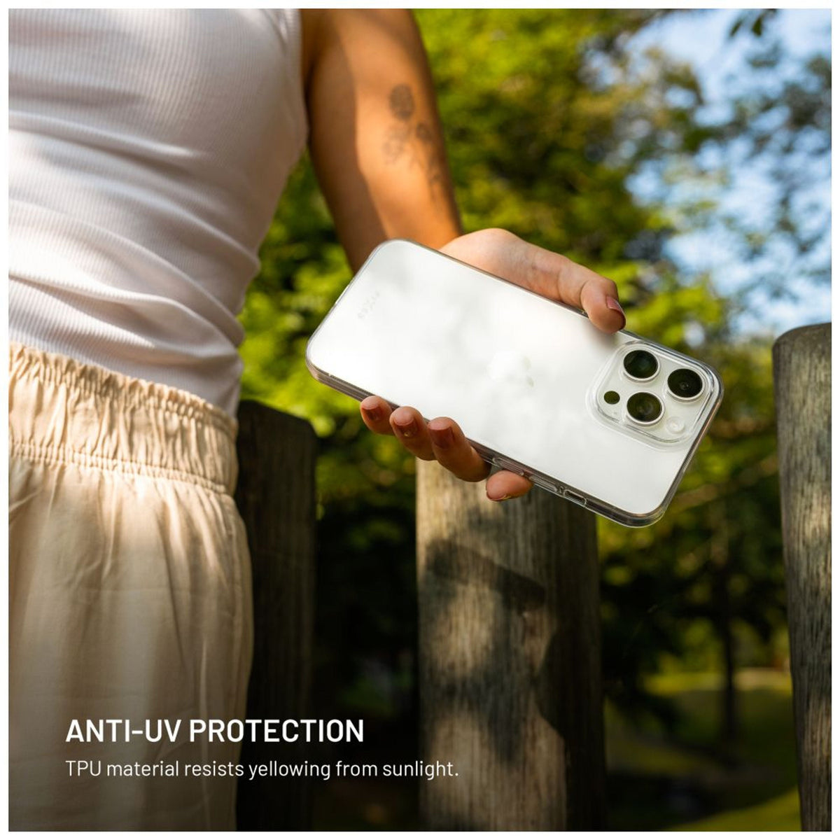 Fixed Story Antiuv Tpu Back Cover For Xiaomi Redmi Note 15 Pro 5g, Clear