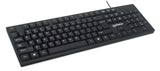 Teclado Inglés Manhattan 179324 Usb Qwerty Negro