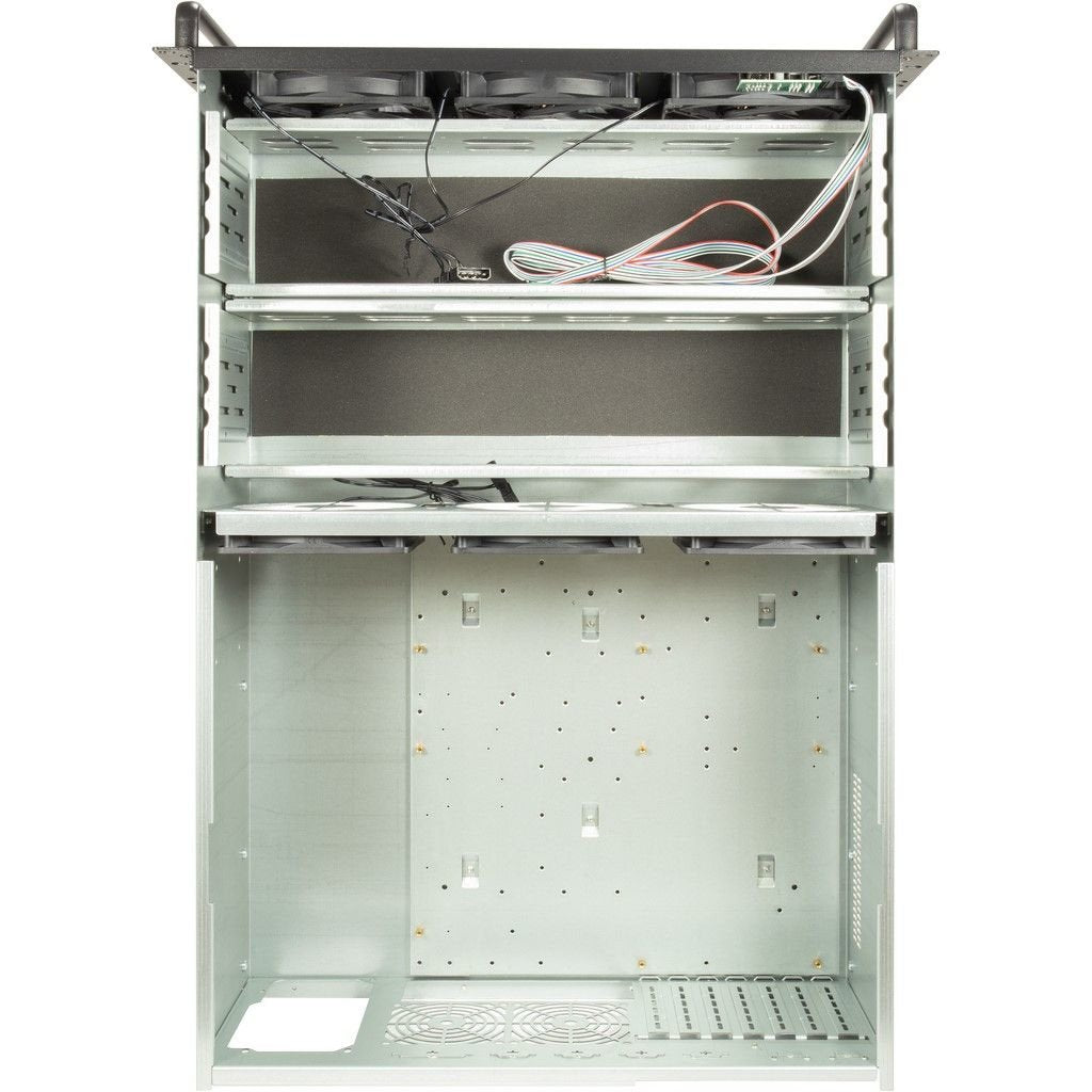Inter-Tech Mining-Rack 4f28 4he 6 X 120mm Ventilador 2x2.0 Usb Retail
