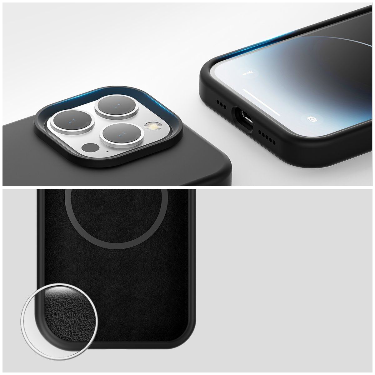 4smarts Funda De Silicona Cupertino Para Apple Iphone 15 Pro Compatible Magsafe