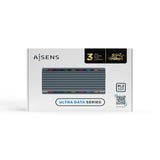 Aisens Caja Externa Para Disco Duro Ssd M.2 Sata Nvme Usb 3.2 Gen2  Sin Tornillos Asm2-Rgb011gr
