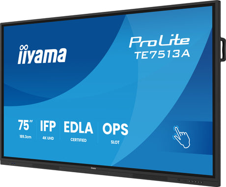 EAN 4948570128129 - iiyama TE7513A-B3AG pantalla de señalización Panel plano interactivo 190,5 cm (75") LCD Wifi 500 cd / m²  imagen 6