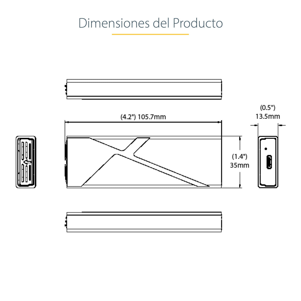 EAN 0065030894975 - StarTech.com M2-USB-C-NVME-SATA caja para disco duro externo Caja externa para unidad de estado sólido (S imagen 16