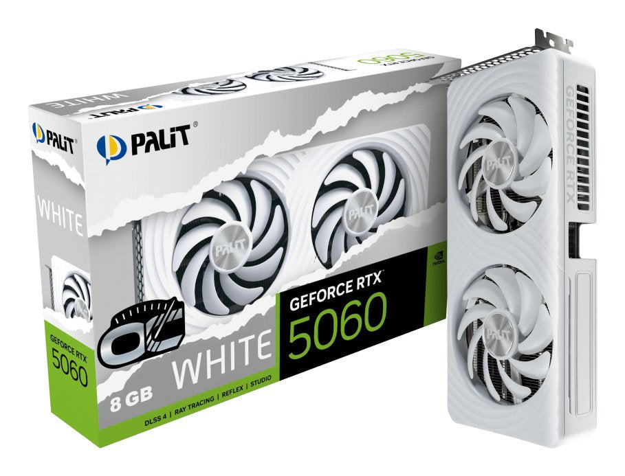 Palit Rtx5060 White Oc 8gb Gddr7 Ne75060u19p1-Gb2063m Retail