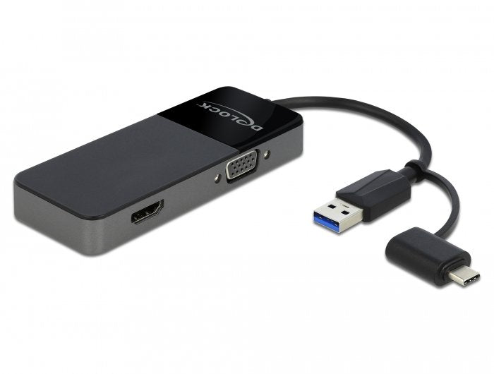 Delock Adaptador Usb 3.0 A 4k Hdmi + Vga