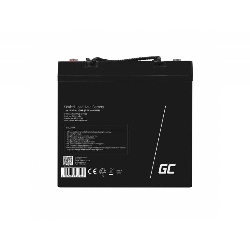 EAN 5907813963469 - Green Cell AGM49 batería de vehículos AGM (Separador de fibra de vidrio absorbente) 55 Ah 12 V Barcos/rec imagen 5