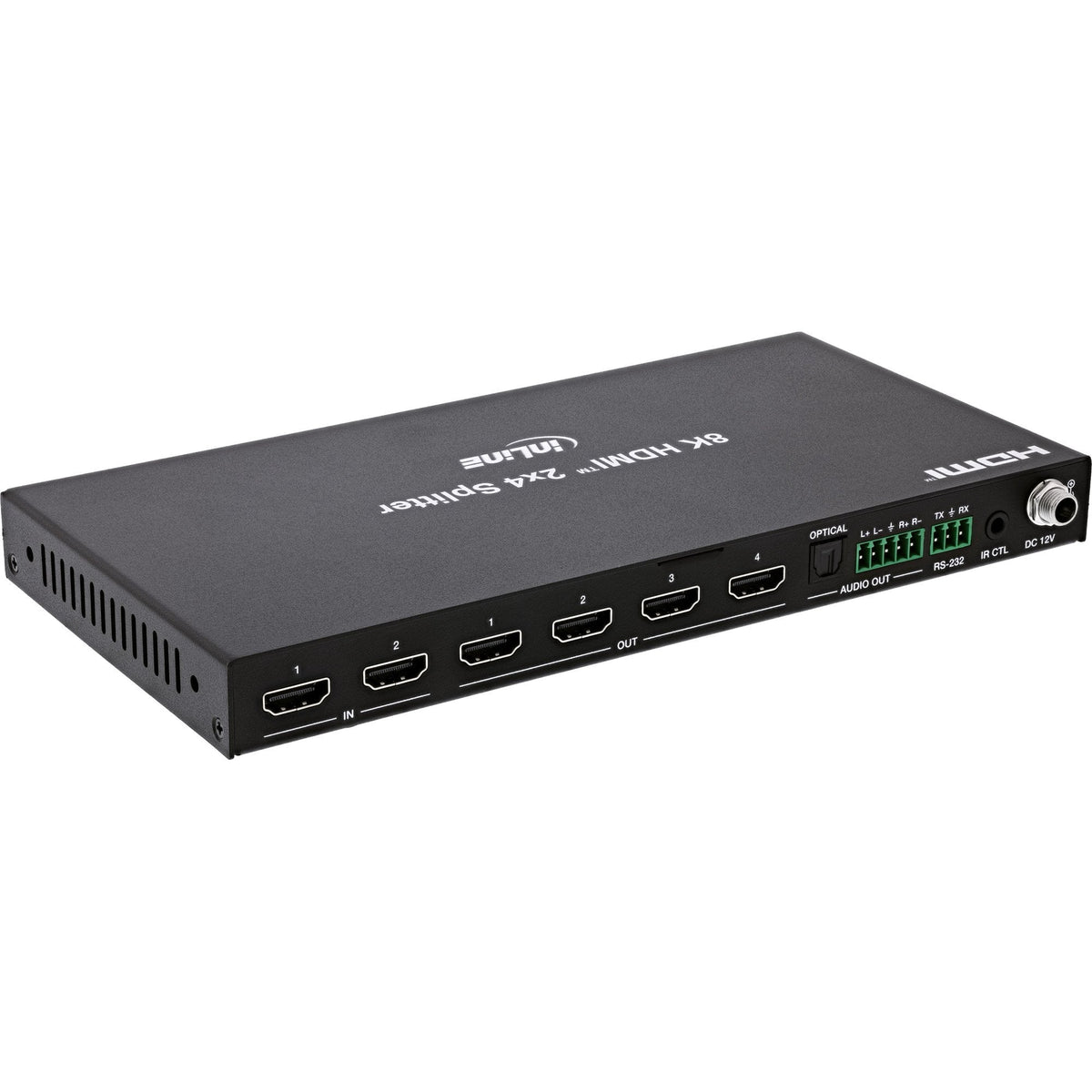 Splitter Hdmi  2x4 Puertos 8k 60hz Inline   2x4, Hdmi 8k/60hz (4k120hz)