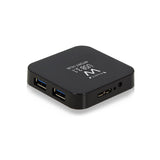 Ewent Usb3.1 Gen 1 Hub 4 Ports Highspeed Ac Powered Ewent Ew1134, Usb 3.1 (3.1 Gen 2) Type-A, Usb 3.0 (3.1 Gen 1) Type-A, 5000 Mbit/S, Negro, 0,525 M, Usb