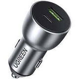 Ugreen 60980 Cargador De Dispositivo Móvil Universal Plata Encendedor De Cigarrillos Carga Rápida Auto
