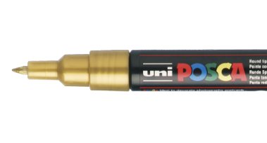 EAN 4902778665817 - POSCA PC1MC OR marcador 1 pieza(s) Punta fina Oro imagen 2