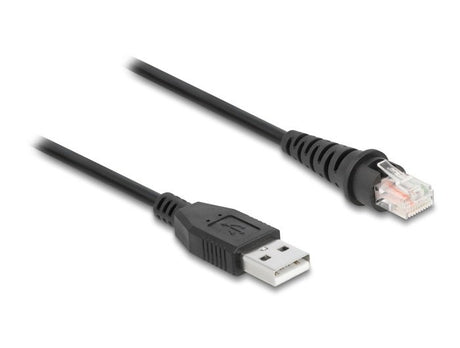 EAN 4043619906116 - DeLOCK 90611 adaptador de cable de vídeo RJ-45 USB tipo A Negro imagen 1