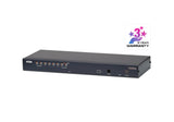 Aten Kh1508a, Switch Kvm Cat.5 De 8 Puertos Con Puerto De Conexión En Cadena, 19", 1u