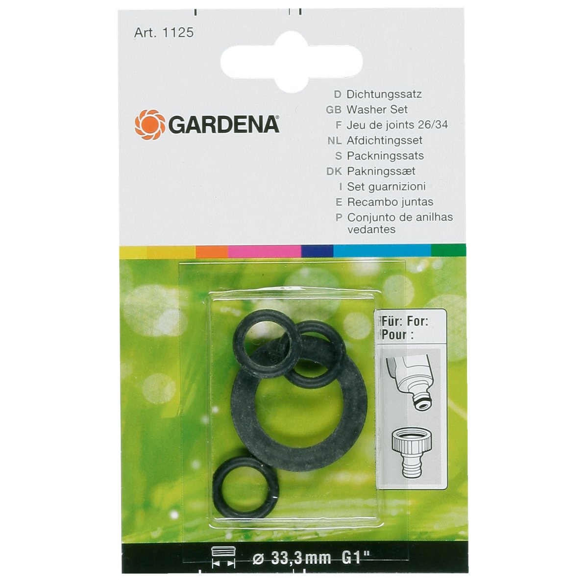 EAN 4078500112406 - Gardena 1124-20 juntas Anillo Junta con corte por chorro de agua imagen 1