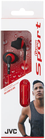 Auriculares Jvc Ha-Enr15-Br-E Alámbrico Deportes Negro, Rojo