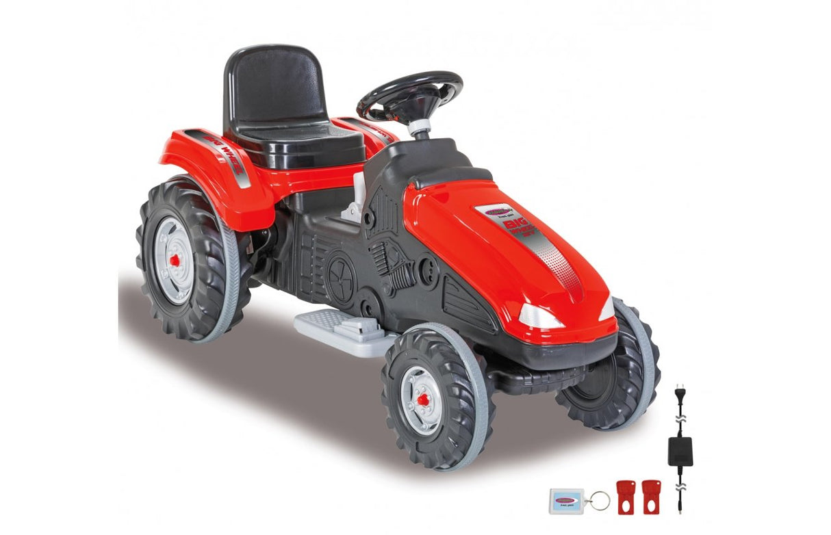 Tractor De Conducción Jamara Rueda Grande 12v Rojo