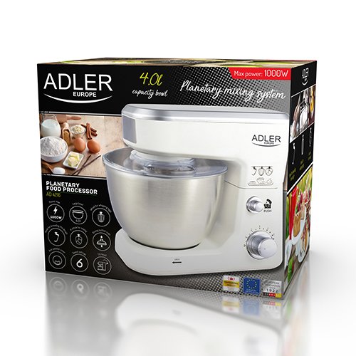 EAN 5902934834278 - Adler AD 4216 robot de cocina 500 W 4 L Blanco imagen 7