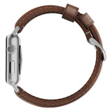 Nomad Strap Trad. Lthr. Brown Connect. Silver 42/44/45/49mm