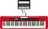 Casio Ct-S200 Midi Keyboard 61 Keys Usb Red, White