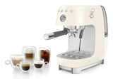 Smeg Espressomaschine Ecf03creu, Thermoblock, Cold Brew, Dampfdüse, 1.4l Tank