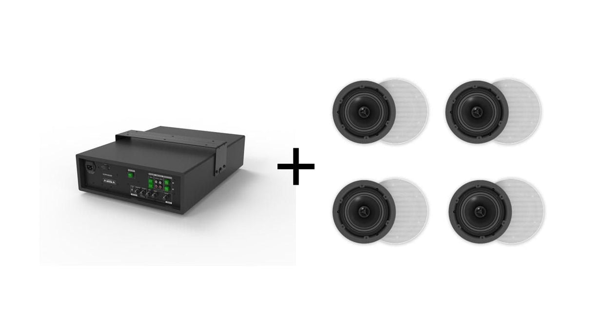 Vivolink Audiopack Subwoofer  8" 50w + 4 X Ceiling Speakers