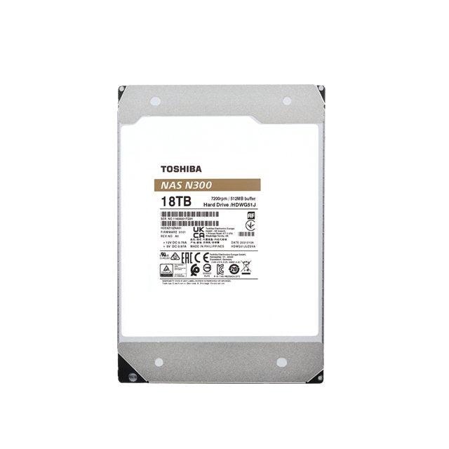 Disco Toshiba N300 Nas 6tb Sata 3.5" 7200rpm 256mb Retail