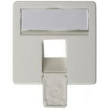 EAN 4018359266714 - Telegärtner Face plate complete 50 x 50 for AMJ45 8/8 UP/O alpine white imagen 1