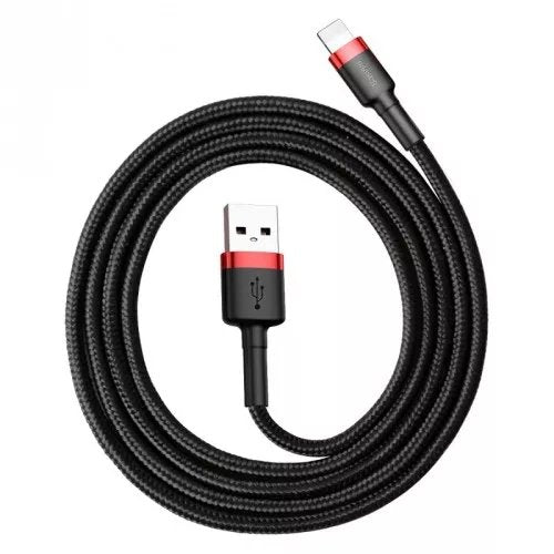 Cable Baseus Calklf-C19 (Lightning M - Usb 2.0 M; 2m; Black And Red Color)