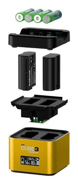 Hähnel Doppelcargador Pro Cube 3 - Nikon Con Lcd-Display Retail