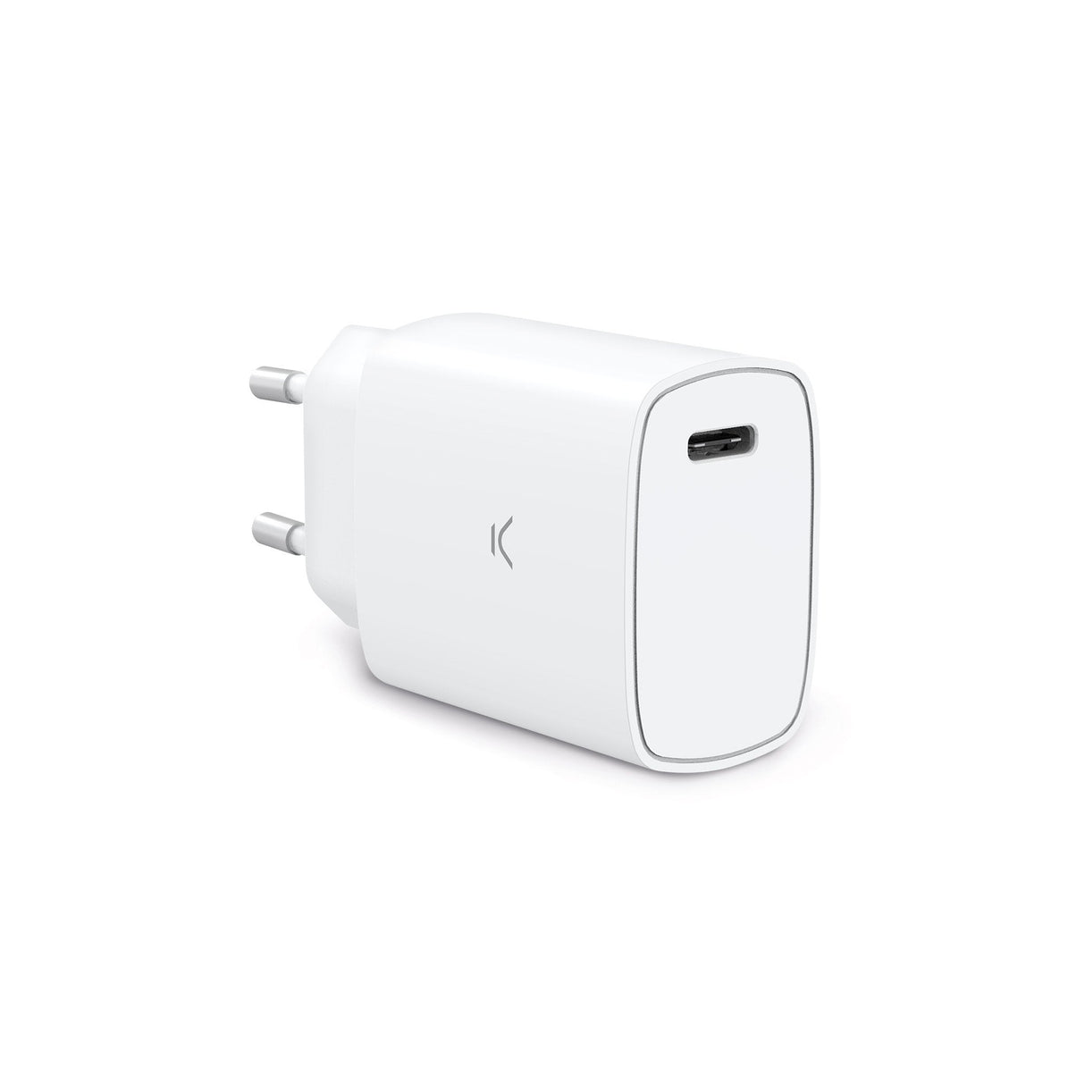 Ksix Cargador Red Eléctrica Blanco Usb-C 20w Carga Rápida