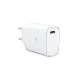 Ksix Cargador Red Eléctrica Blanco Usb-C 20w Carga Rápida