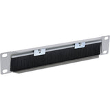 Placa Pasamuros Inline 10" Con Cepillo, 1u, Gris Ral 7035