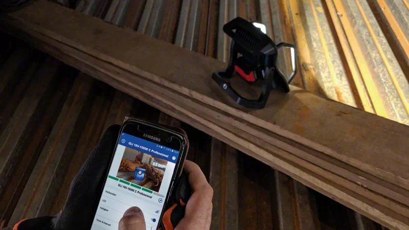 Luz De Obra A Batería Gli 18v-4000 C  Bosch  Professional, Proyector De Obra 601446800