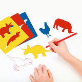 Apli Plantillas De Formas Dinosaurios Paint & Fun Pp Flexible Bolsa De 6 Surtidos