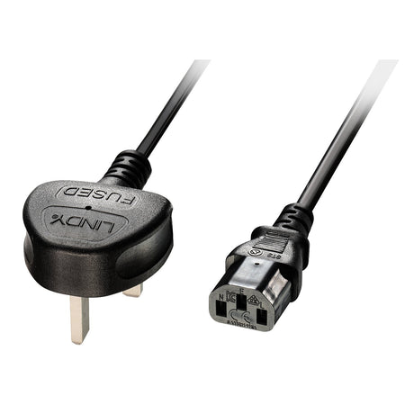 EAN 4002888304344 - Lindy 30434 cable de transmisión Negro 3 m Enchufe tipo G C13 acoplador imagen 1